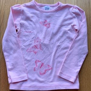 🌺 NWT GAP Butterfly Pink Top Sz5